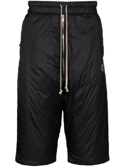 Shop Moncler Padded Shorts In Black