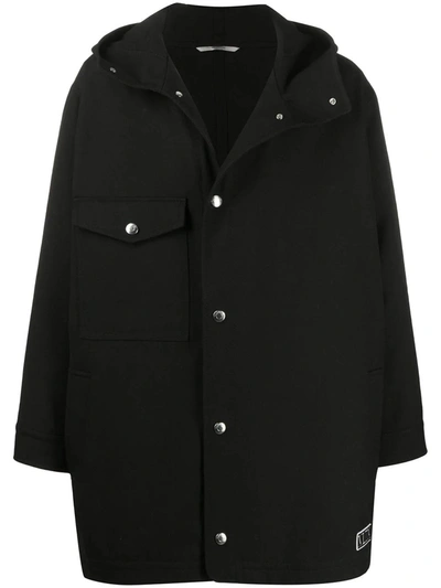 Shop Valentino Hooded Vlogo Parka Coat