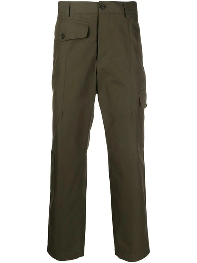Shop Alexander Mcqueen Multi-pocket Trousers In Green