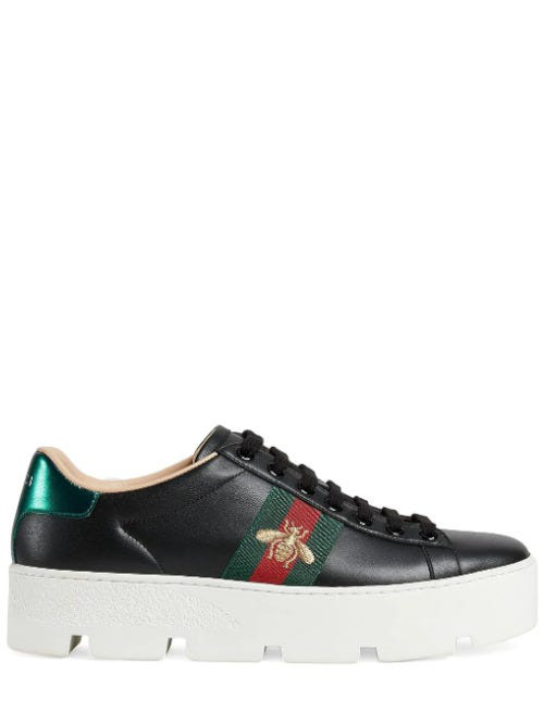 gucci ace platform sneakers