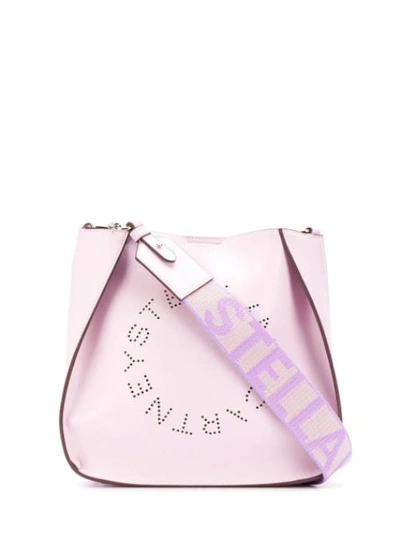 Shop Stella Mccartney Stella Logo Shoulder Bag In Pink