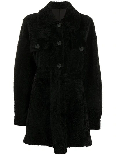 DROME SINGLE-BREASTED COAT WITH BELT 