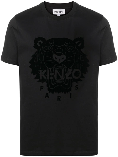 Shop Kenzo Black Tiger T-shirt