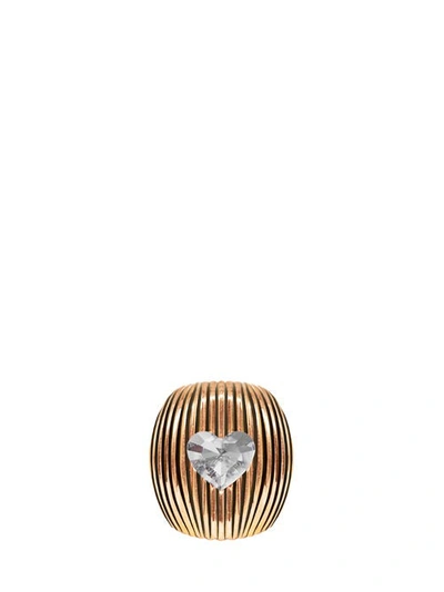 Shop Acchitto Cor Crystal Ring In Gold