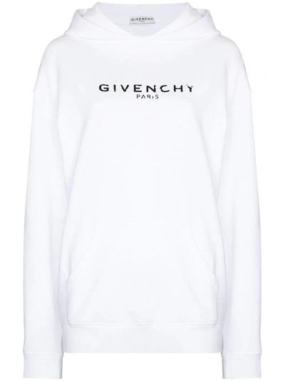 Shop Givenchy White Logo Sweatshirt