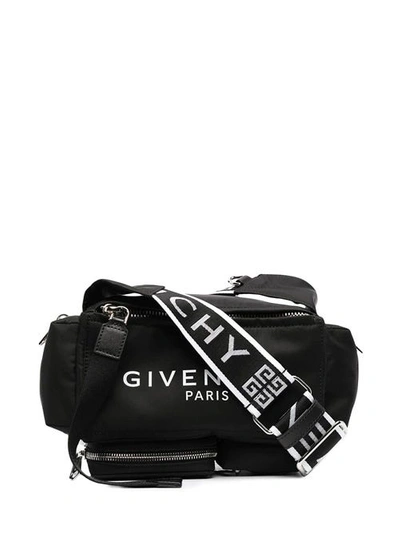 Shop Givenchy Pandora Multipockets Crossbody Bag In Nylon In Black