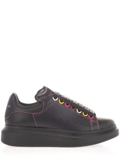 Shop Alexander Mcqueen Black Oversized Sneakers