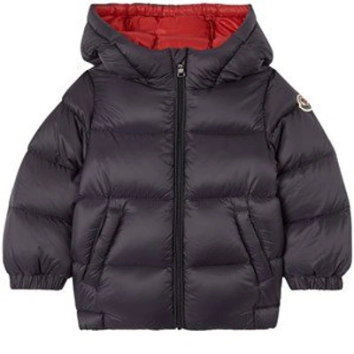 Shop Moncler Navy Macaire Down Jacket