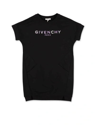 Shop Givenchy Black Dress With Logo