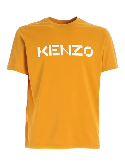 Shop Kenzo Classic Logo T-shirt In Ocher In Yellow