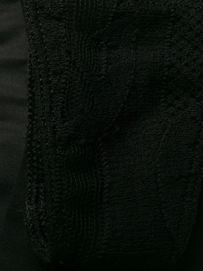Eres Résille Lace-trimmed Stretch-jersey Thong In Black