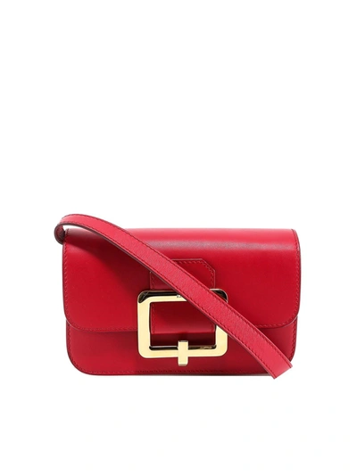 Shop Bally Calfskin Belt Bag In Red