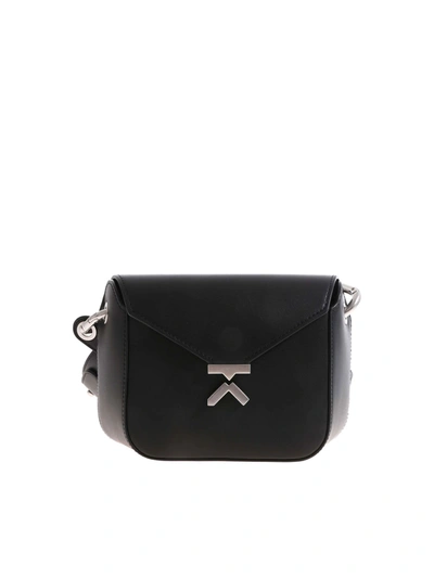 Shop Kenzo Metal Detail Crossbody Bag In Black