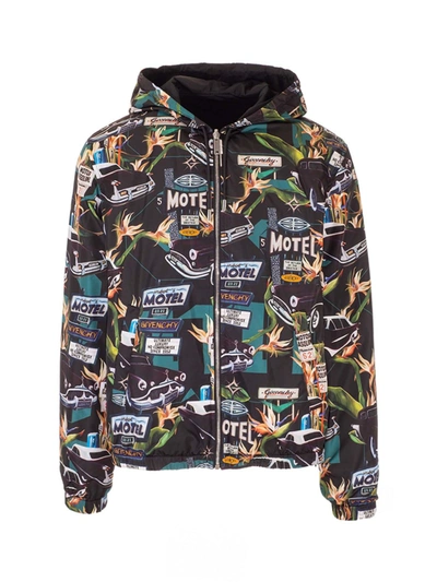 Shop Givenchy Motel Print Jacket In Black