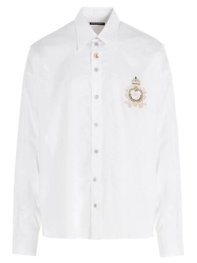 Shop Dolce & Gabbana Sacred Heart Shirt In White