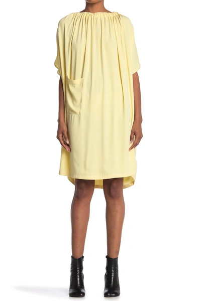 Shop Maison Margiela Short Sleeve Dress In 169 Yellow