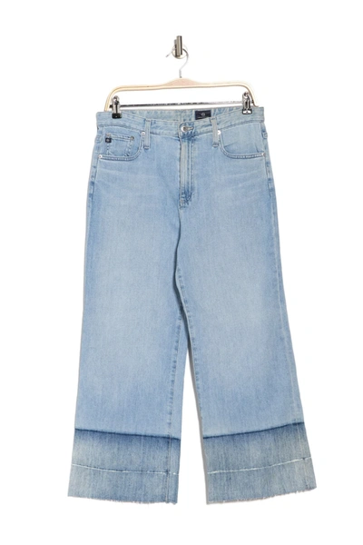 Shop Ag Etta High Rise Wide Leg Jeans In Blue Oasis