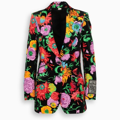 Gucci hot sale floral blazer