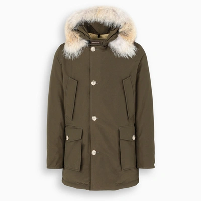 Shop Woolrich Brown Artic Parka With Removable Fur