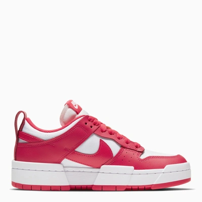 Shop Nike White/red Dunk Low Disrupt Women's Sneakers