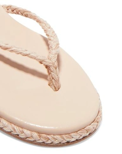 Antolina Paris Toe Strap Sandals In Beige