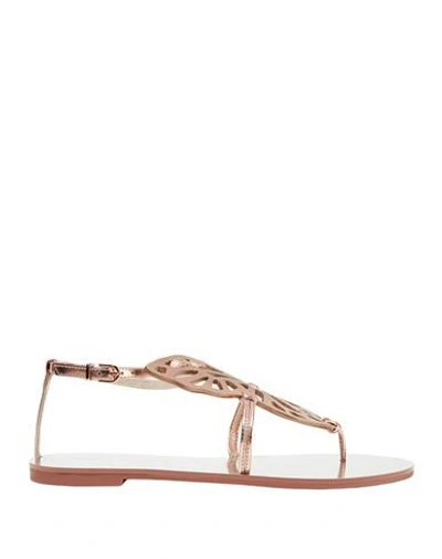 Shop Sophia Webster Toe Strap Sandals In Copper
