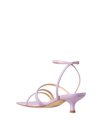 Shop A.w.a.k.e. Sandals In Lilac