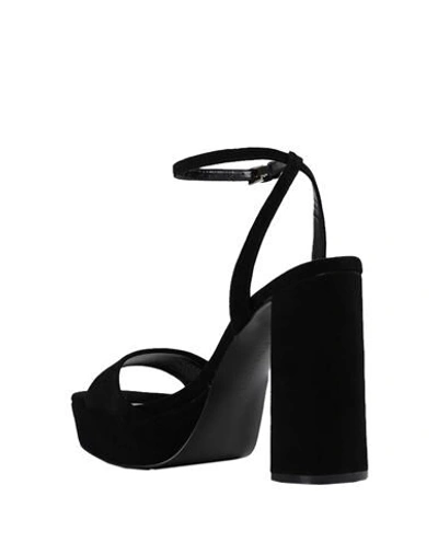 Shop Steve Madden Woman Sandals Black Size 8 Soft Leather