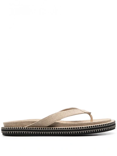 Shop Jacquemus Les Tatanes Ble Flip Flops