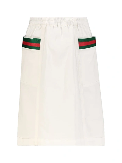 Shop Gucci Kids Skirt For Girls In White