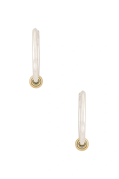 Shop Spinelli Kilcollin Argo Sg Earrings In Sterling Silver & 18k Yellow Gold