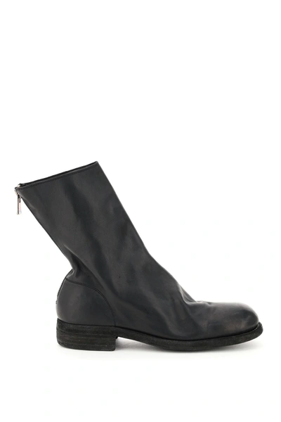 Shop Guidi Leather Boots In Blkt