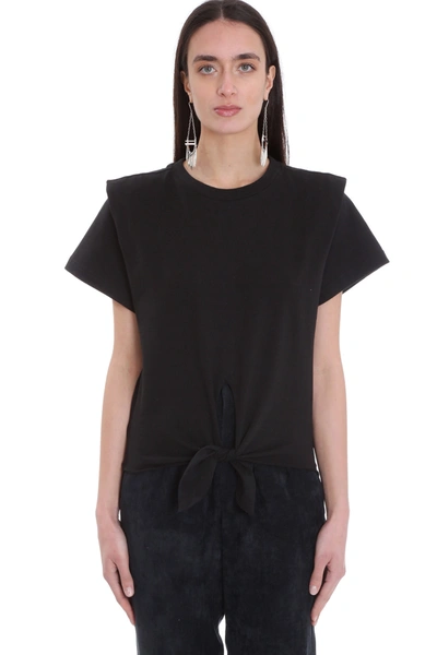 Shop Isabel Marant Zelito T-shirt In Black Cotton