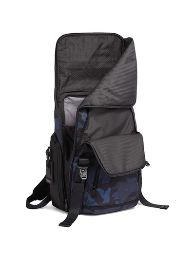Shop Tumi Camouflage Backpack In Navy Camouflage