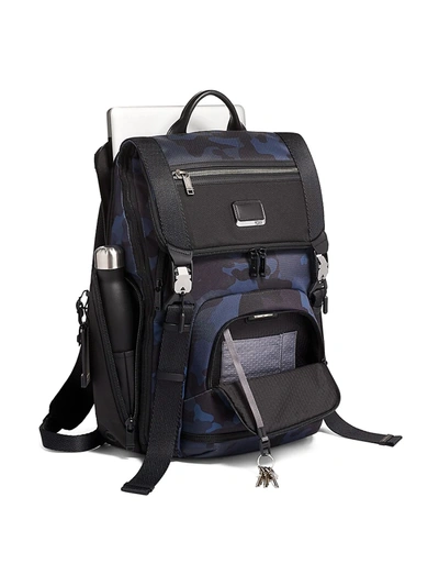Tumi Alpha Bravo Lark Backpack In Navy Camouflage | ModeSens