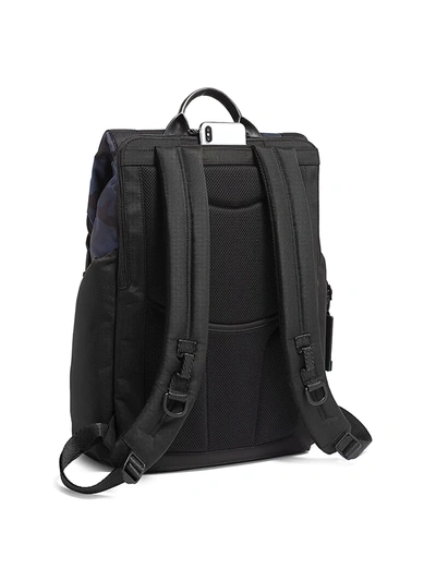 Shop Tumi Camouflage Backpack In Navy Camouflage