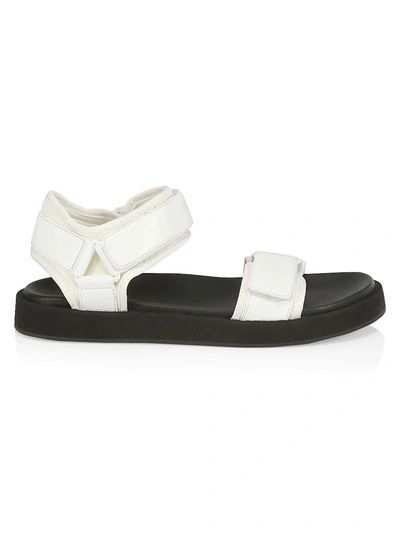 Shop The Row Women's Hook And Loop Leather Sport Sandals In White