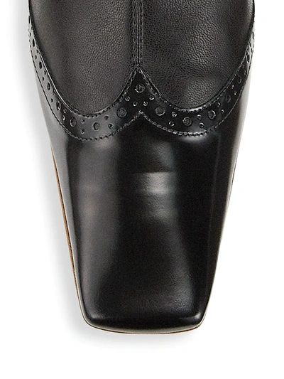 Shop A.w.a.k.e. Bernice Lasercut Square-toe Boots In Black