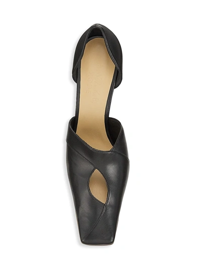 Shop A.w.a.k.e. Loretta Leather Square-toe Pumps In Black