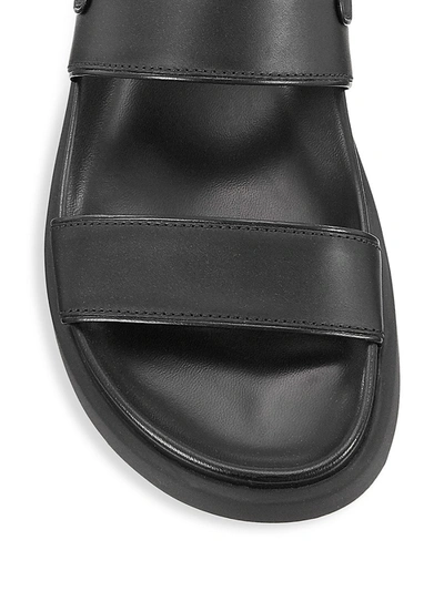 Shop Gianvito Rossi Bilbao Leather Slingback Sandals In Black