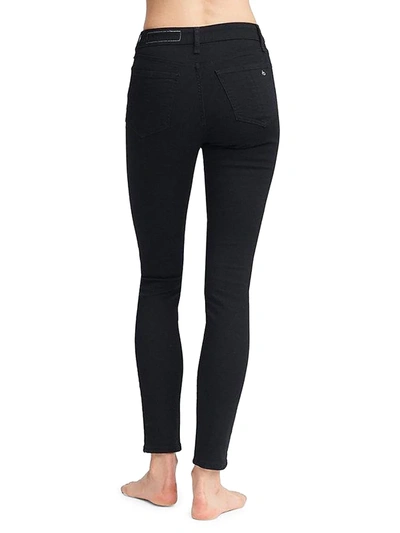 Shop Rag & Bone Women's Nina High-rise Skinny Jeans In Black