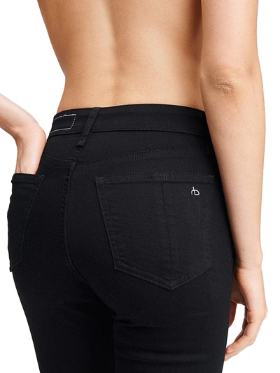 Shop Rag & Bone Women's Nina High-rise Skinny Jeans In Black