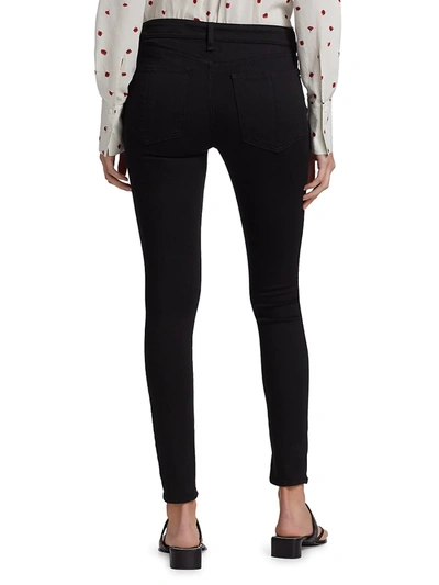 Shop Rag & Bone Women's Cate Mid-rise Ankle Skinny Jeans In Black