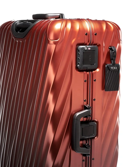Shop Tumi 19 Degree Aluminum Extended Trip Packing Suitcase In Russet Ombre