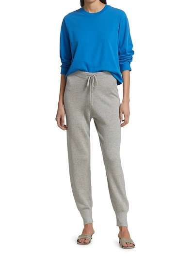 Shop Atm Anthony Thomas Melillo Cashmere Silk Pull On Pants In Vapor