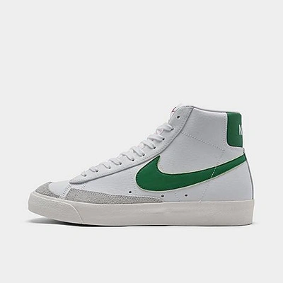 Shop Nike Blazer Mid '77 Vintage Casual Shoes In White/sail/black/pine Green