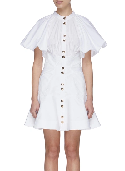Shop Acler 'dalbury' Mini Dress In White