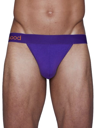Shop Wood Underwear Modal Jockstrap In Royal Purple