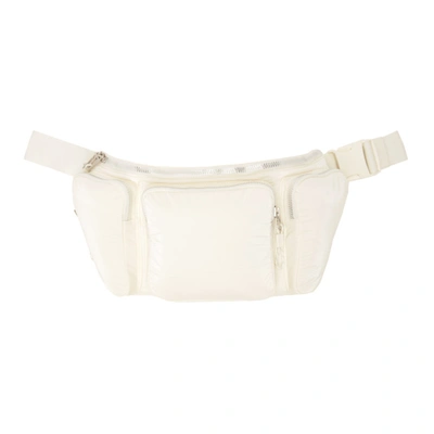 Shop Adidas X Ivy Park Off-white Oversized Nylon Pouch In Core White