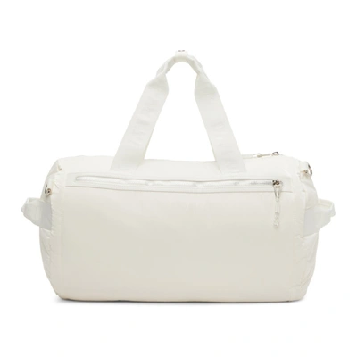 Shop Adidas X Ivy Park White Padded Duffle Bag In Core White